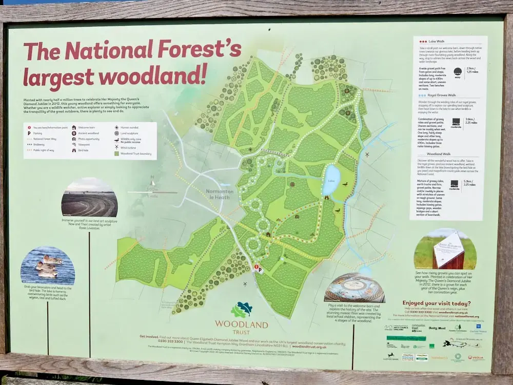 Călătorie pe bicicletă prin pădurea națională din North Leicestershire