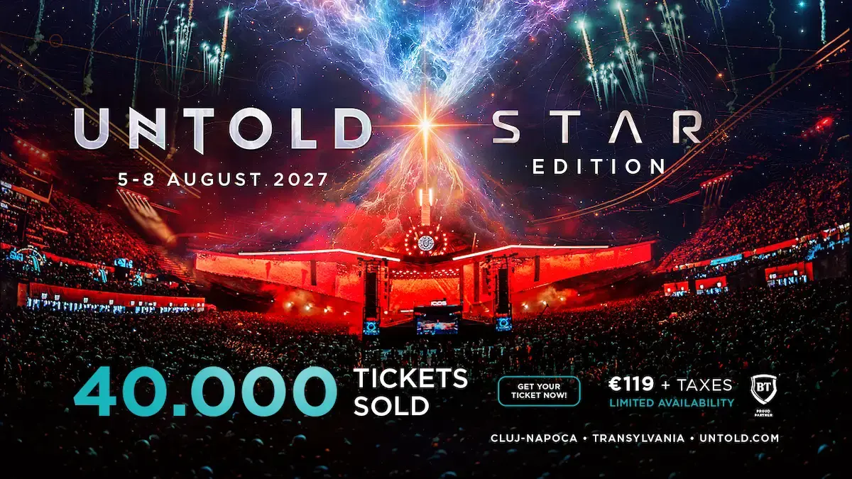 UNTOLD anunță date și vinde bilete pentru ediția Star din 2027 în Cluj-Napoca