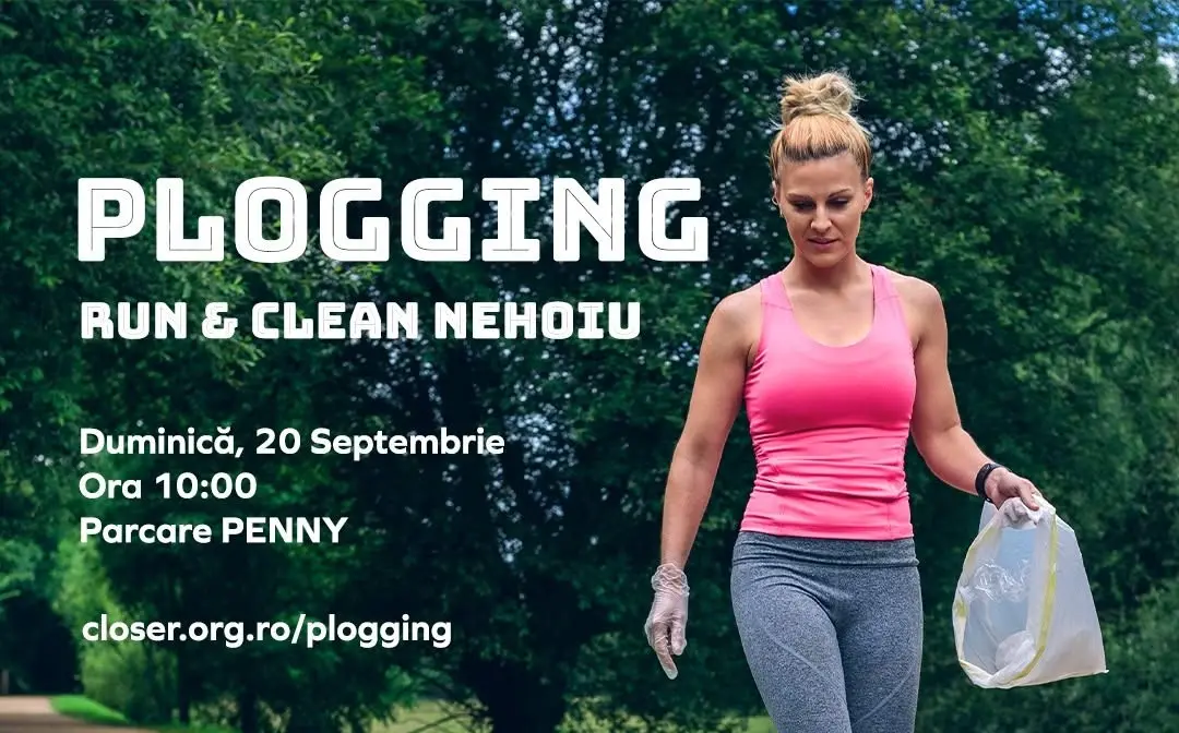 Alegătorii din Nehoiu se pregătesc de semimaraton prin plogging: alergare și curățare în același weekend