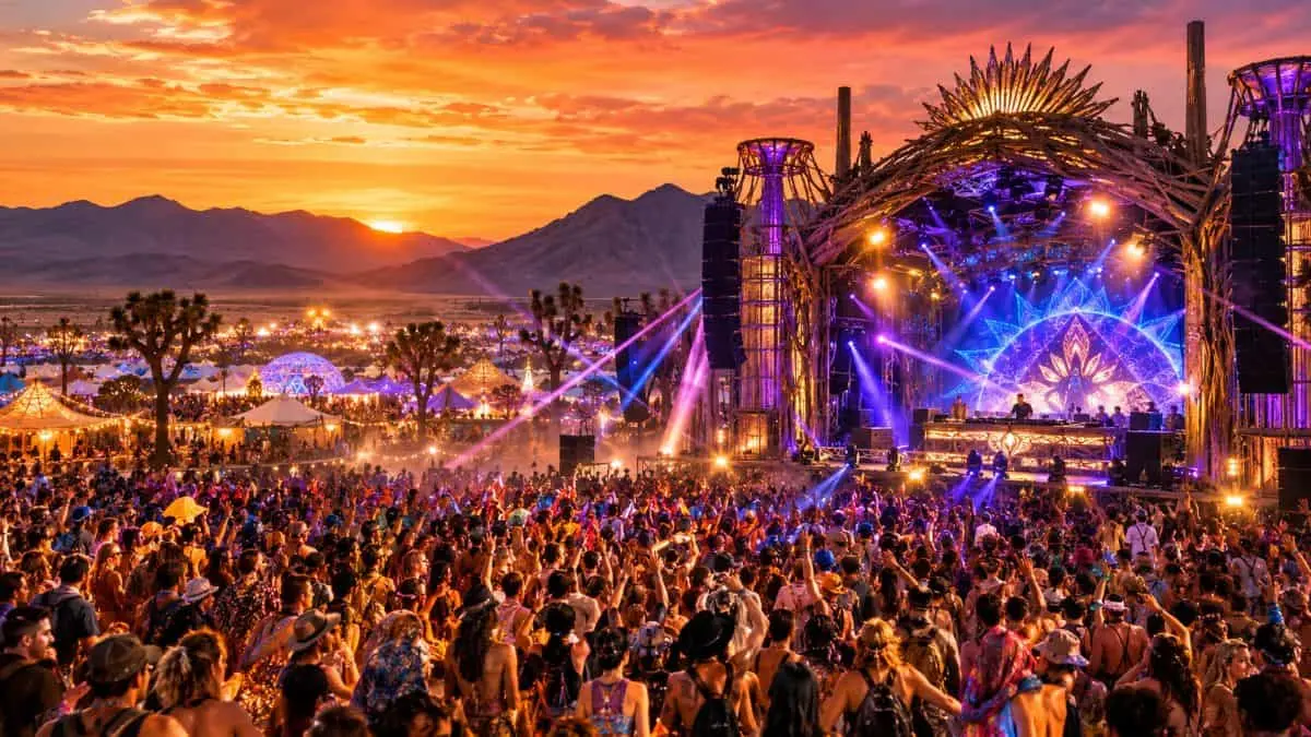 Off The Grid Campout 2026: Zece ani de muzică și artă în inima deșertului Mojave