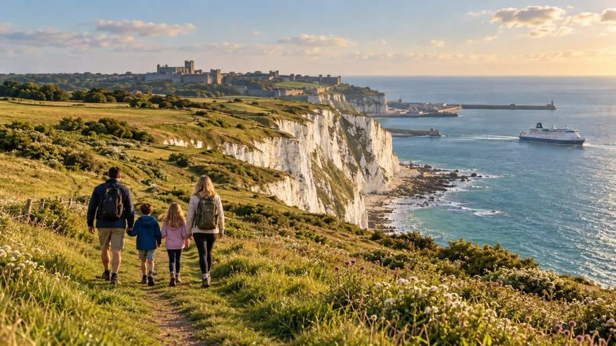 Dover, Anglia: istorie, stânci albe și vacanțe familiale