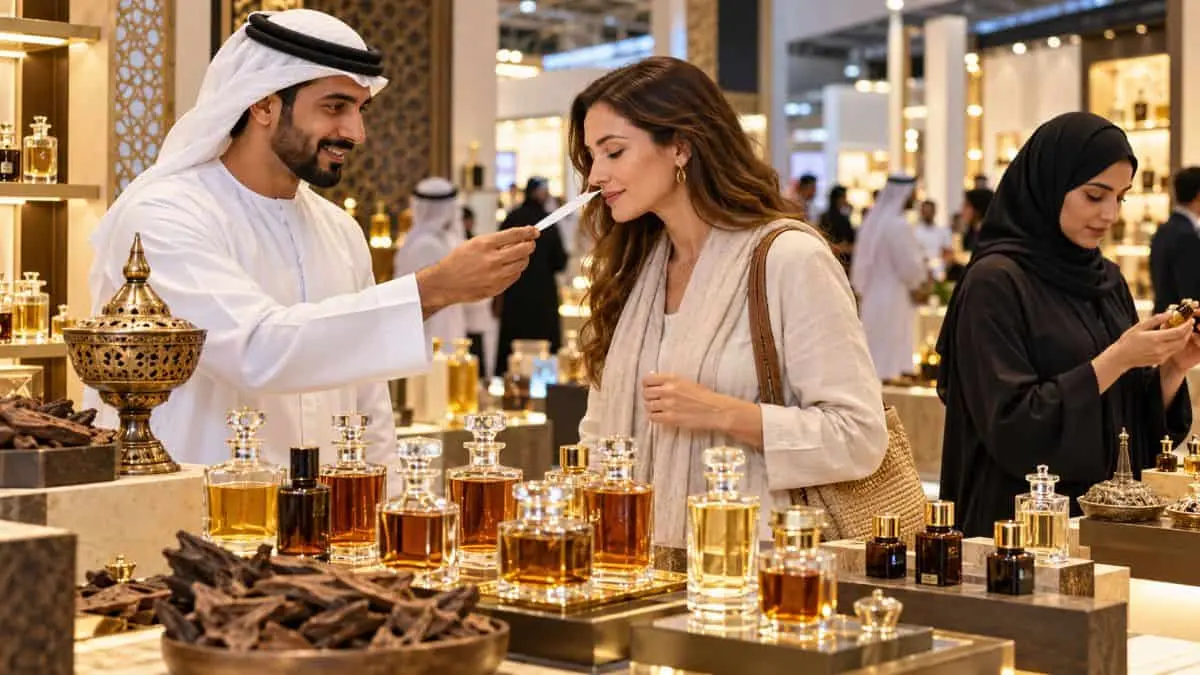 Expoziția de parfumuri din Sharjah atrage cumpărători din întreaga lume