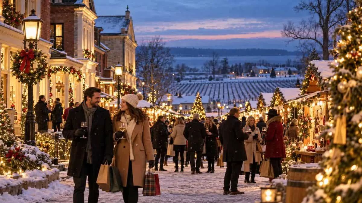 Niagara-on-the-Lake Sparks o scăpare festivă canadiană cu cantină, piețe și teatru