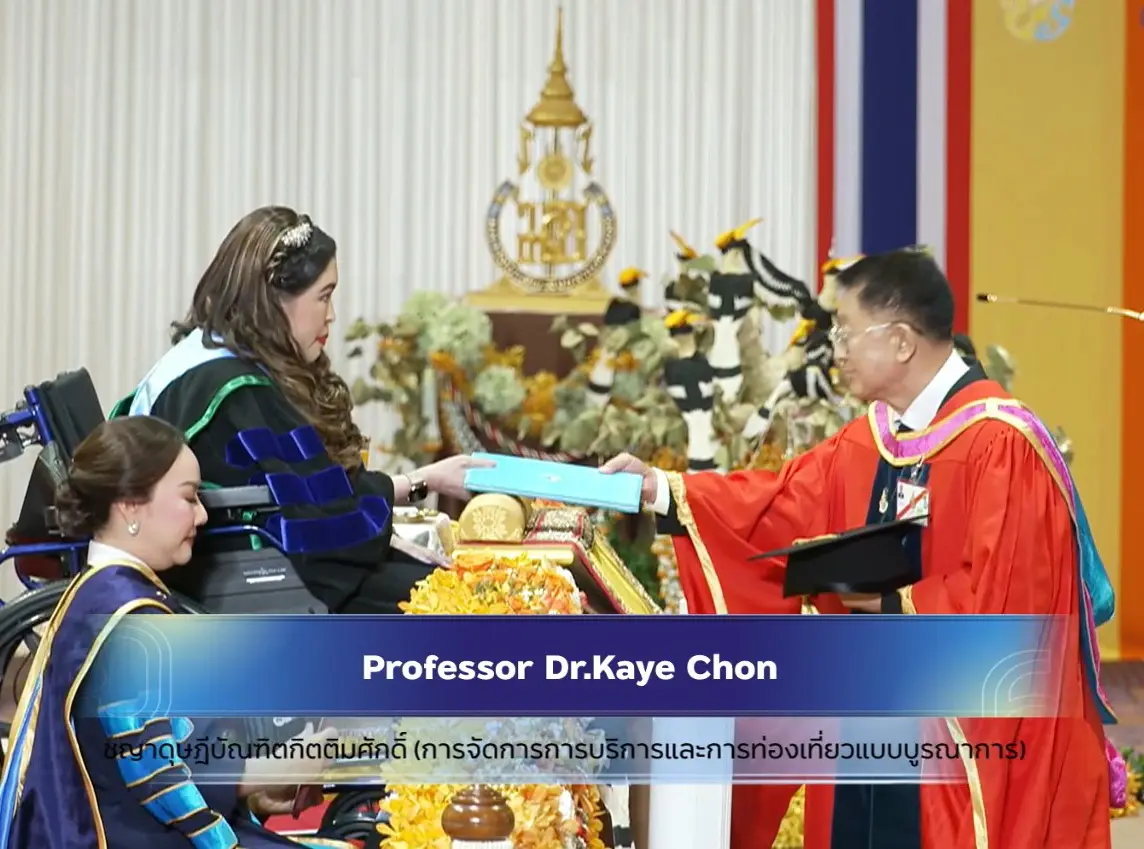 Prof. Kaye Chon a primit un doctorat de onoare de la Universitatea Prince of Songkla