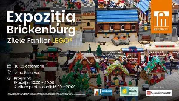 Universul LEGO® prinde viață la Iulius Mall Suceava: trei zile pline de aventură, ateliere și distracție