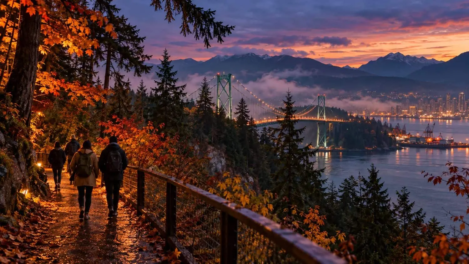 De la plimbare cu fantome până la vedere oceanul, Vancouver face o vacanță remarcabilă de toamna